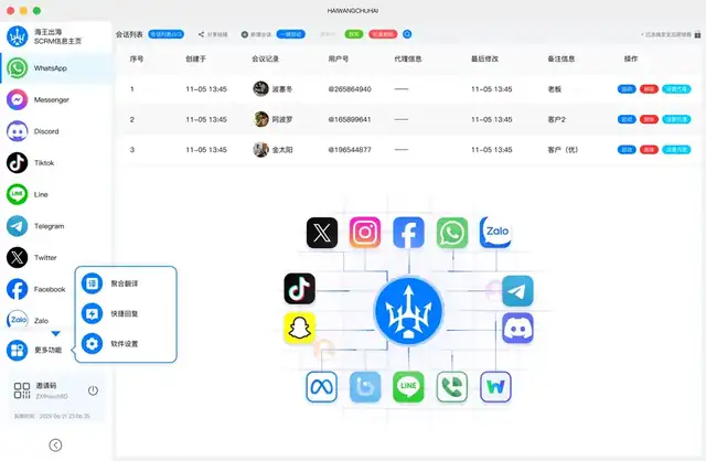 海王出海SEO工具官方正版跨境电商工具聊天窗口
